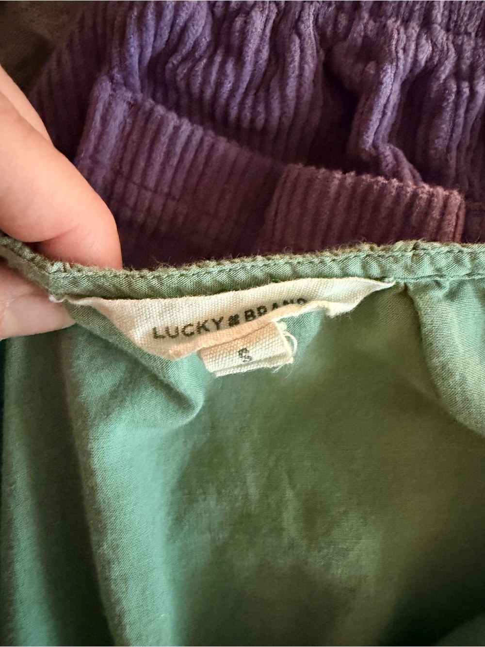 Lucky Brand Teal Lace-Trim Sleeveless V-Neck Camisole - Picture 4 of 4